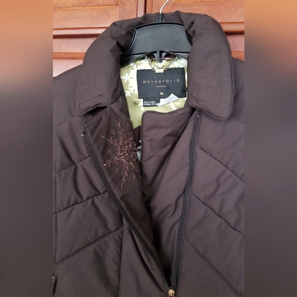 Metropolis Womens Brown Ski- snow Jacket Beautiful dark chocolate brown SIZE 8 - Picture 4 of 15